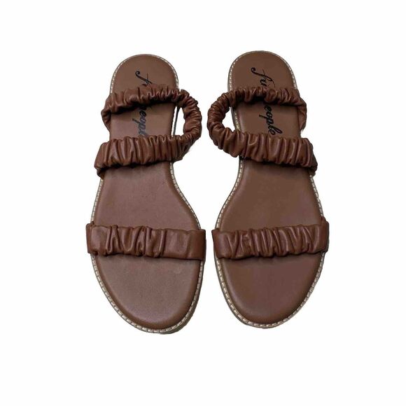 Free People Stellar Scrunch Women's Sandals EU Size 41 -  Sz US 10.5 Brown Color - Picture 1 of 6